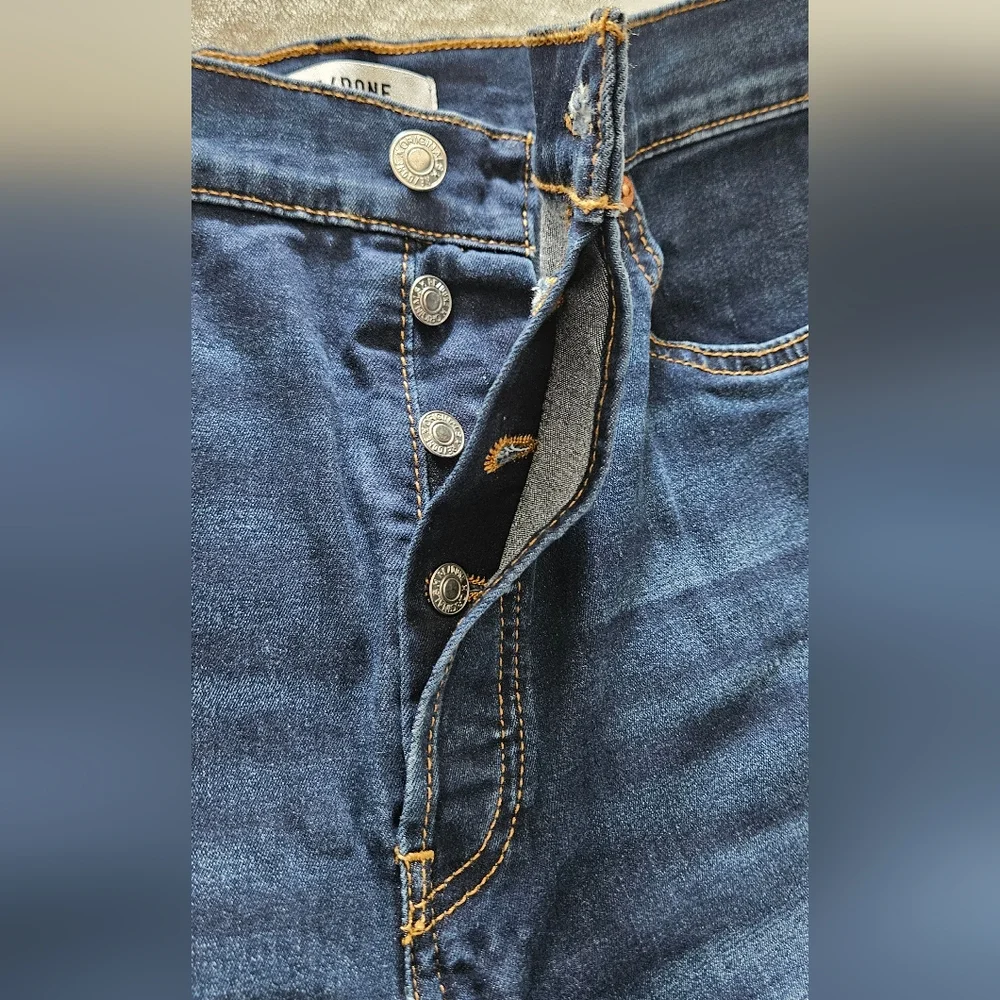 NWT RE/DONE Women's 90s High Rise Loose Jeans: Deep Faded Blue: Size- 30 - Picture 10 of 15